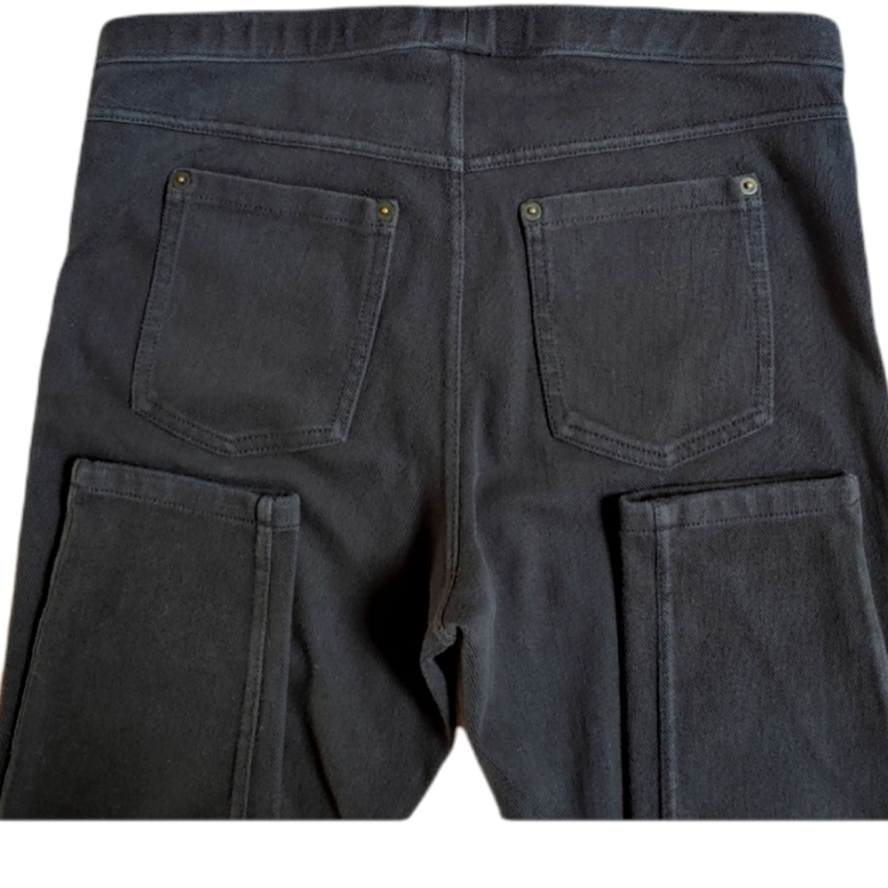 High Waisted Stretchy Black Leggings - Picture 4 of 16